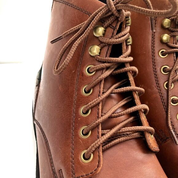 Eastland Chestnut Leather Cap Toe Boots | Heritage Workwear Americana Style - Picture 14 of 16